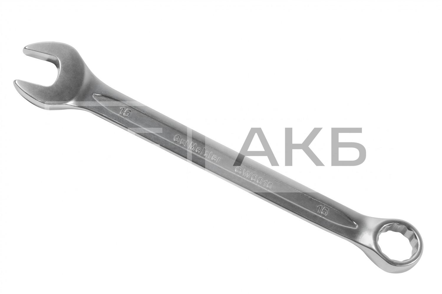 КЛЮЧ РОЖКОВО-НАКИДНИЙ 15MM GMCW0015