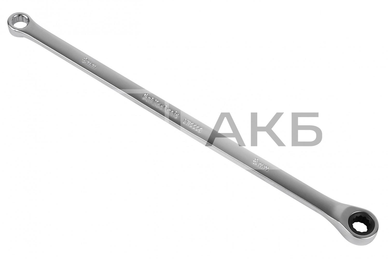 КЛЮЧ НАКИДНИЙ ПОДОВЖЕНИЙ З ТРЕЩІТКОЮ GUT MECHANIC 8MM LW0008