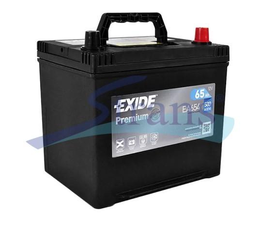 АКУМУЛЯТОР 12V 65AH 580A EXIDE PREMIUM R+ 230*173*222MM EA654