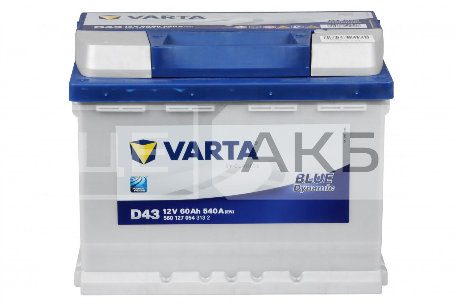 АКУМУЛЯТОР 12V 60AH 540A L+ DYNAMIC SLI 242*175*190MM 560127054