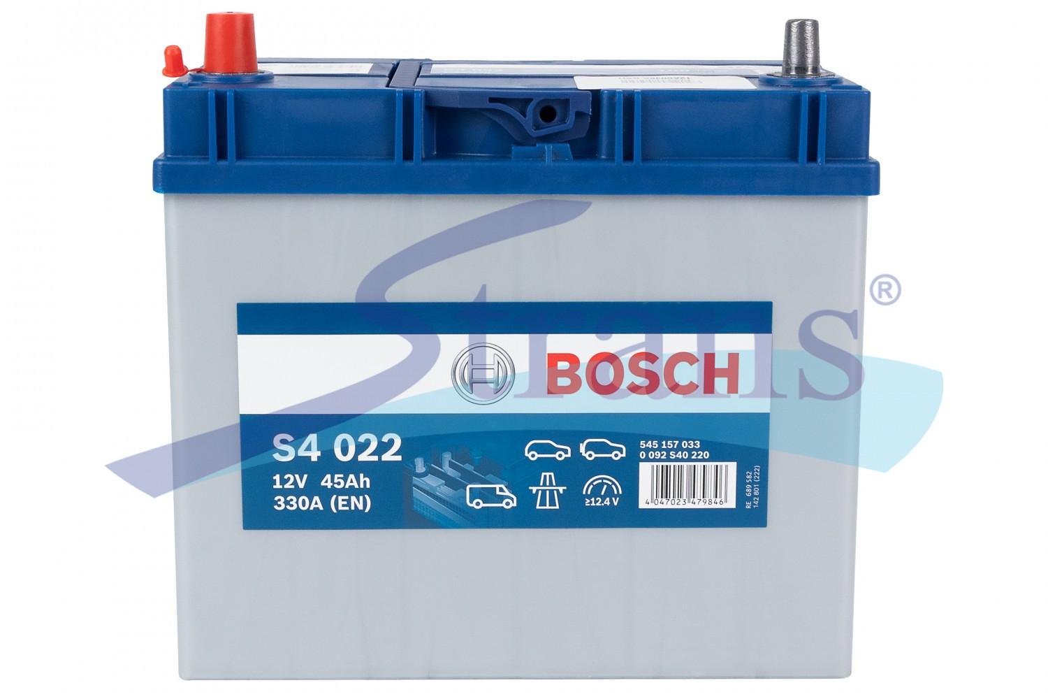 АКУМУЛЯТОР 12V 45AH 330A L+ S4 238*129*227MM 0092S40220