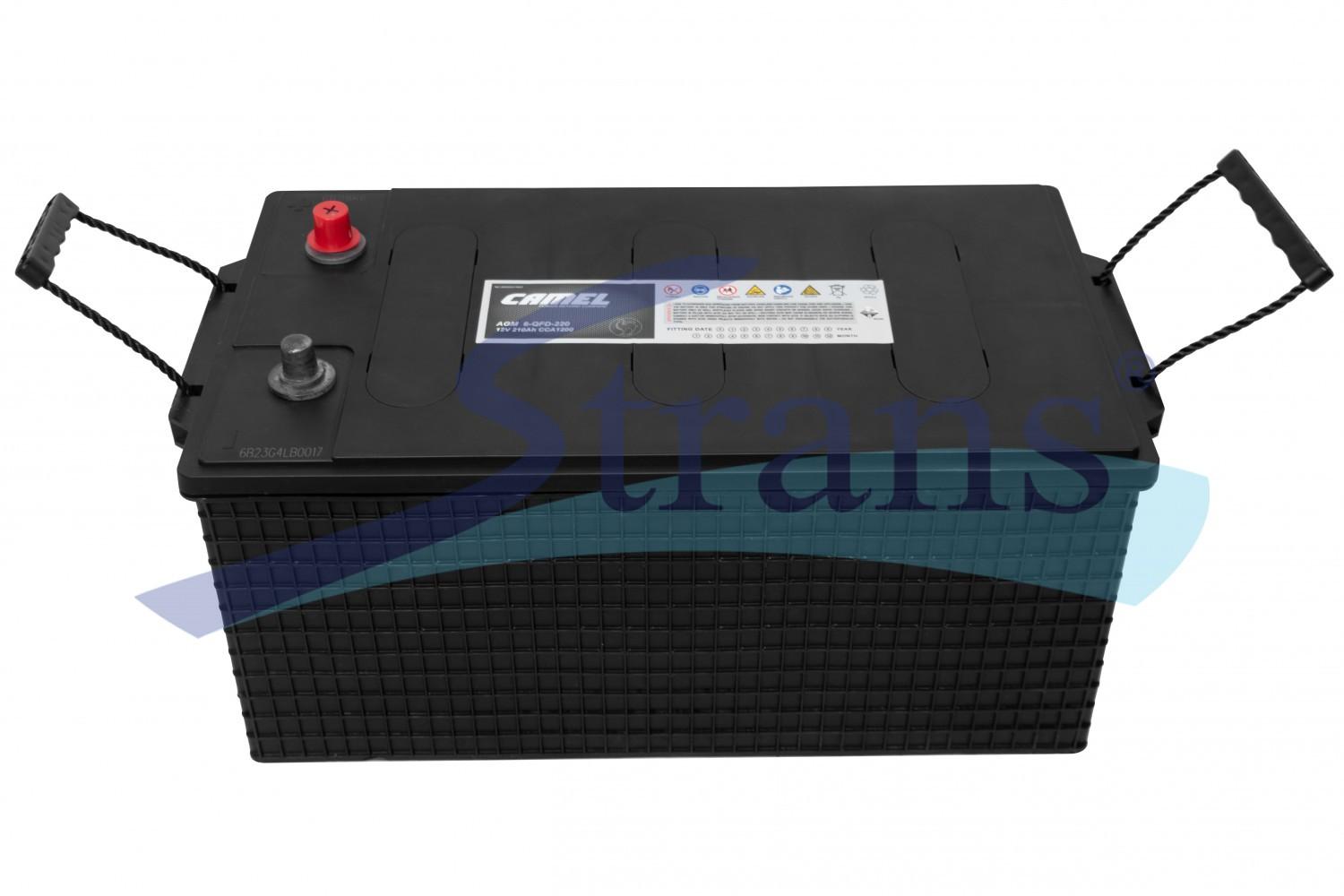 АКУМУЛЯТОР AGM 12V 210AH 1200A L+ 518*274*242MM