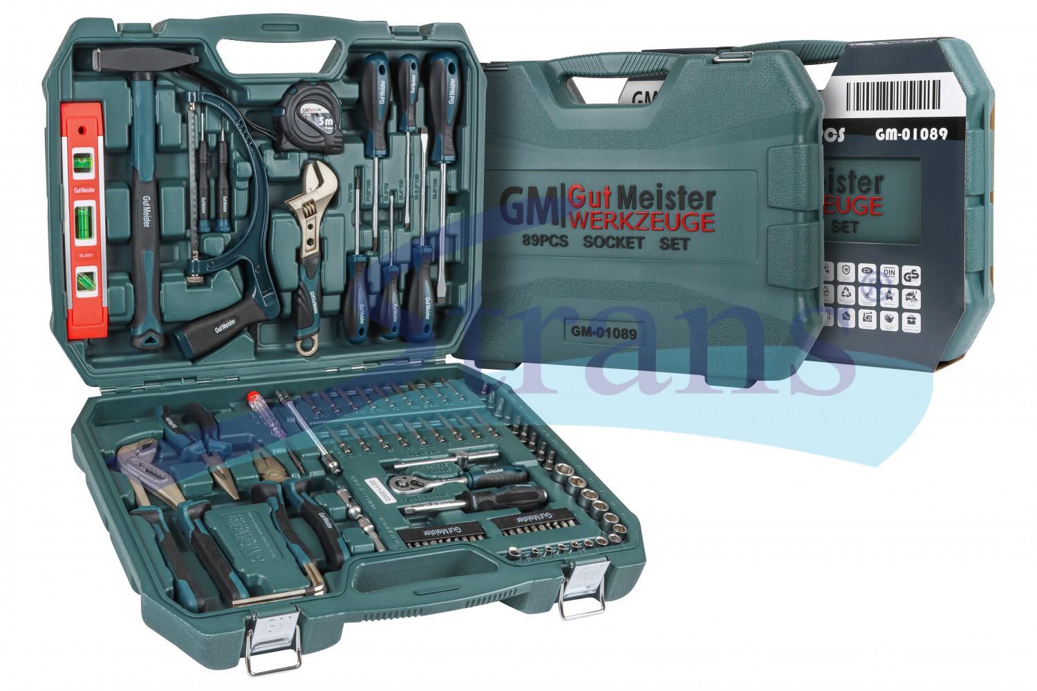 НАБІР ІНСТРУМЕНТІВ GUT MEISTER 89 ШТ. GM01089