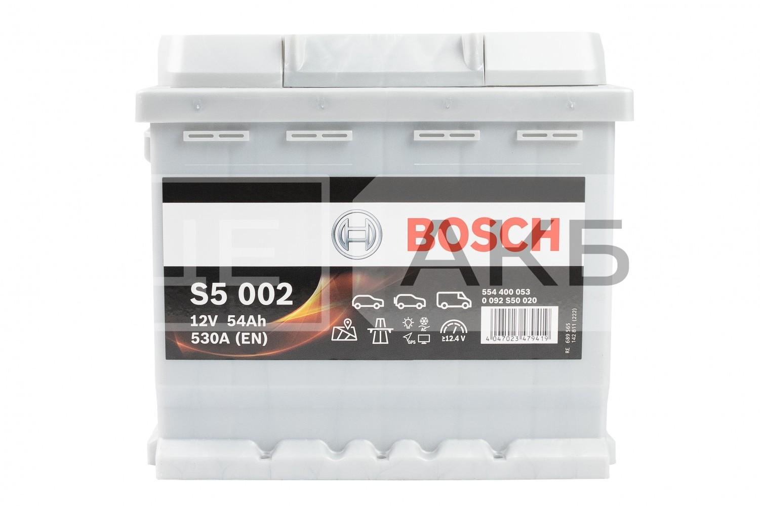 АКУМУЛЯТОР 12V 54AH 530A R+ S5 207*175*190ММ  B13 0092S50020