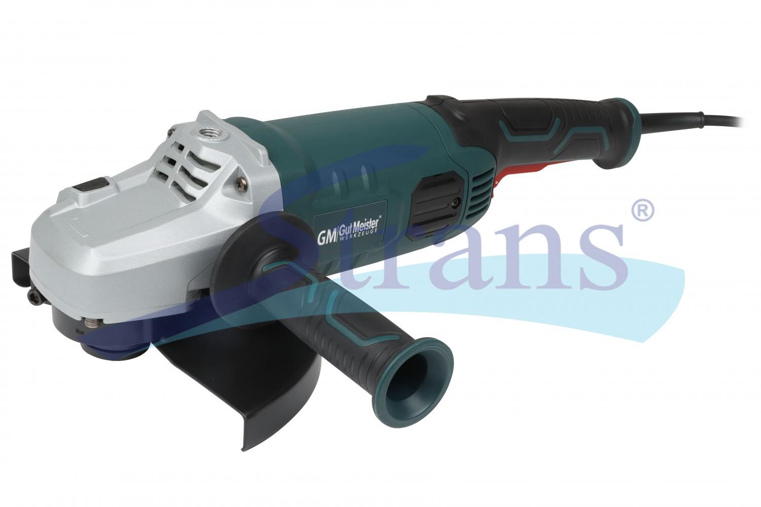 ШЛІФМАШИНА КУТОВА МЕРЕЖЕВА GUT MEISTER Ø230MM 2400W 6500 ОБ/ХВ (З ПЛАВНИМ ПУСКОМ) AG23024