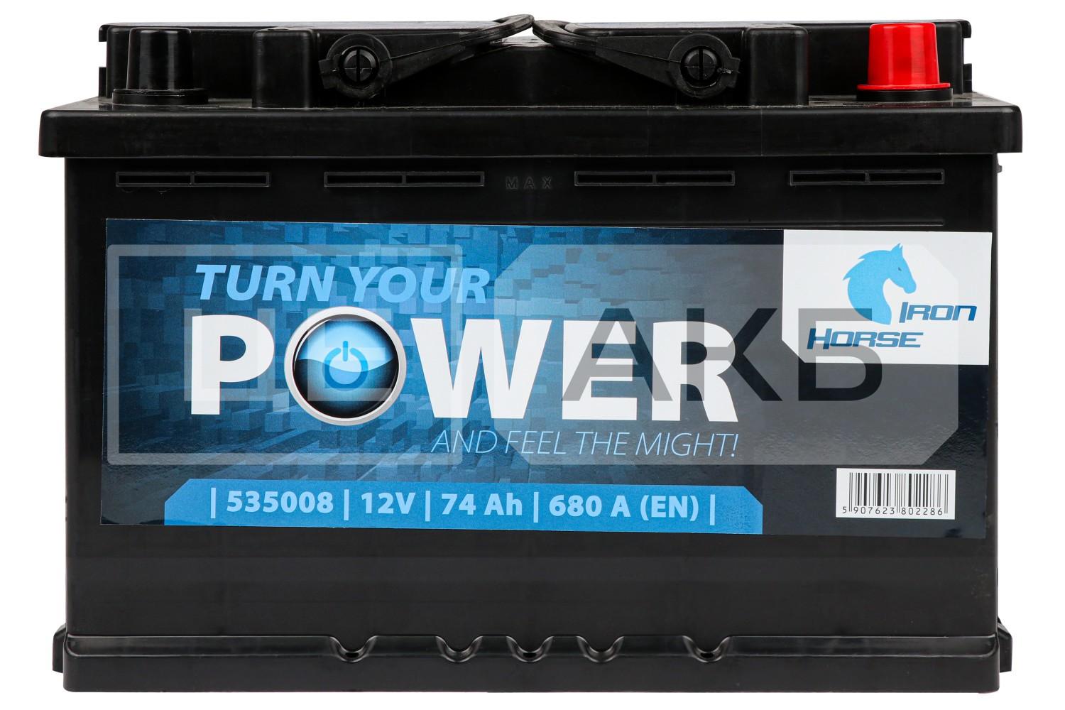 АКУМУЛЯТОР 12V 74AH 680A R+ EN 276*175*190MM R074616KN