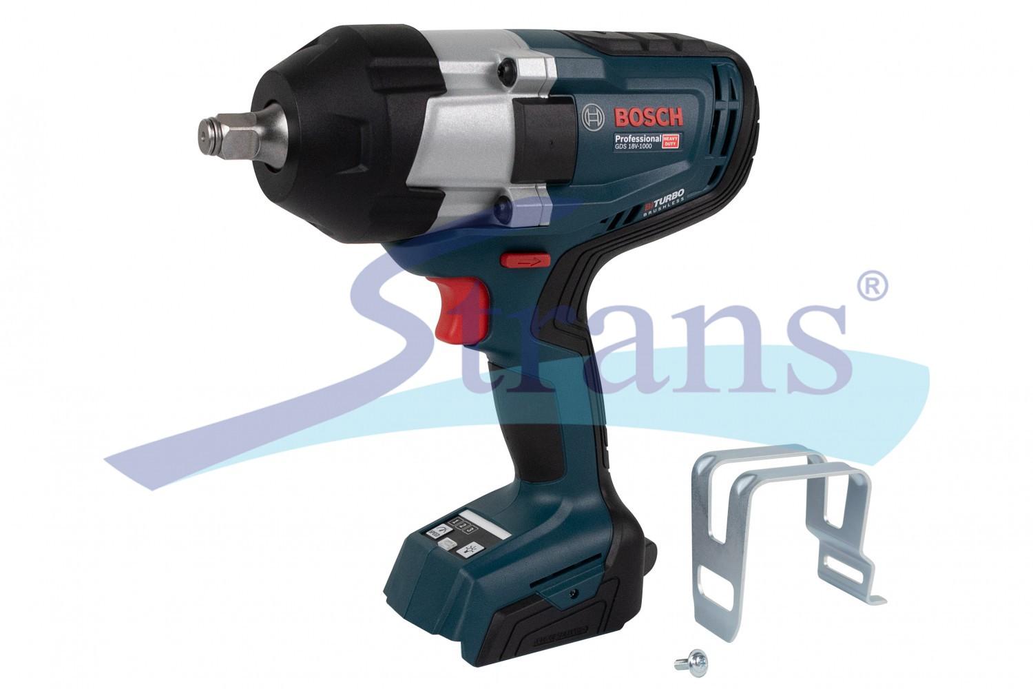 КЛЮЧ (ГАЙКОВЕРТ) АКУМУЛЯТОРНИЙ БЕЗЩІТКОВИЙ УДАРНИЙ BOSCH 1/2" 1000 НМ 18V 1750ОБ/ХВ  2600 ОД,/ХВ. (БЕЗ АКБ І ЗАРЯД. ПРИСТРОЮ) 06019J8300