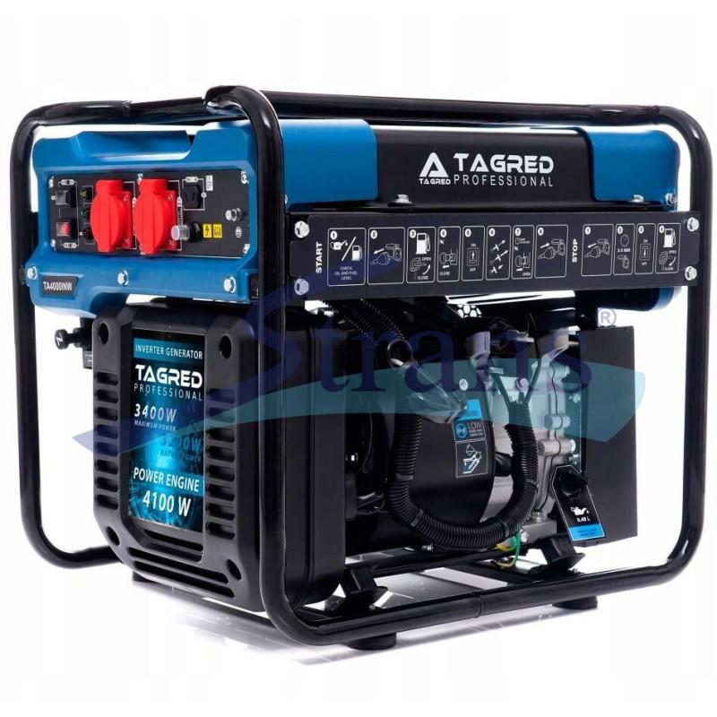 ГЕНЕРАТОР БЕНЗИНОВИЙ ІНВЕРТОРНИЙ TAGRED TA4100W 3.7/4.1KW 4.6/5.1KVA 230V ОДНОФАЗНИЙ РУЧНИЙ ЗАПУСК