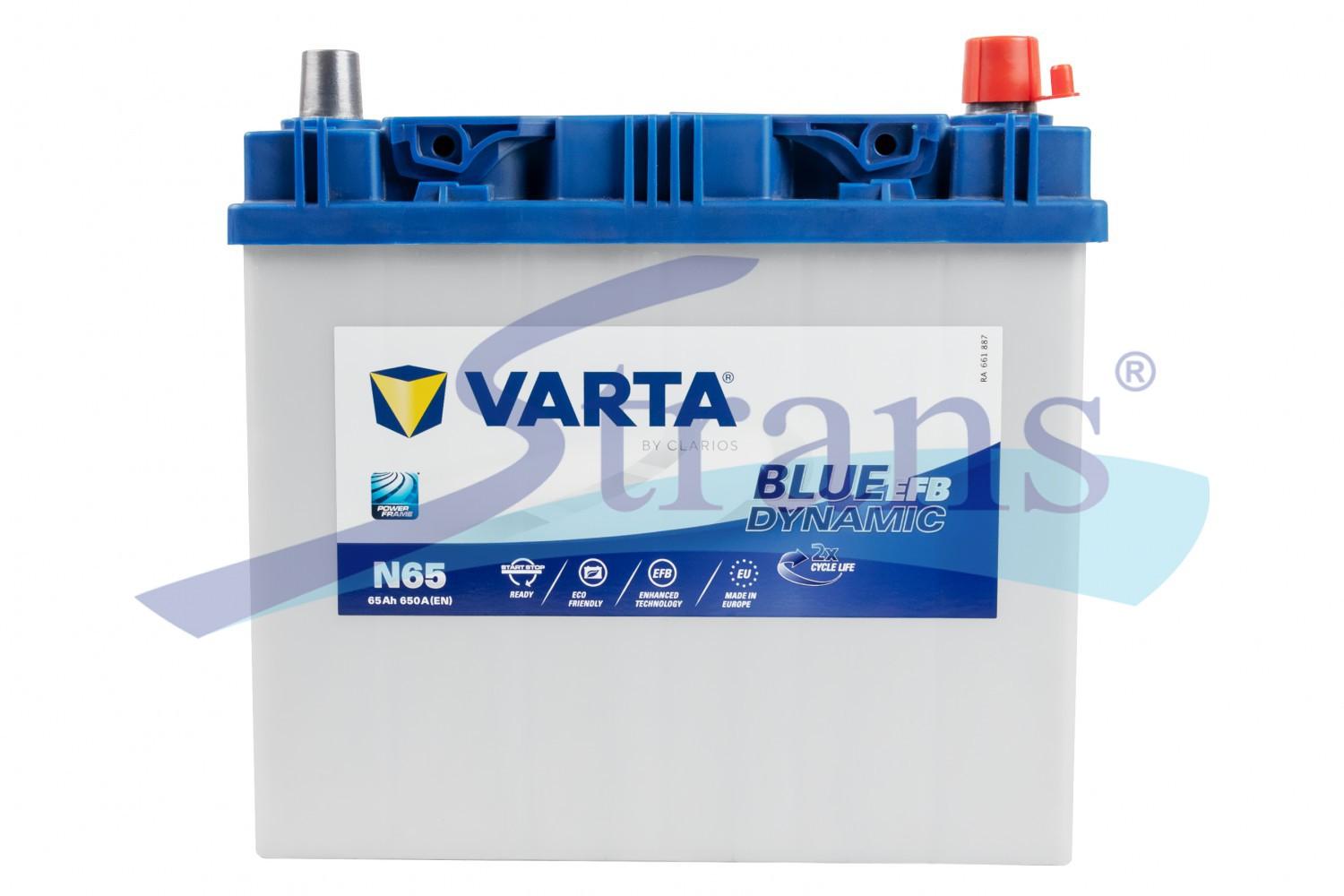 АКУМУЛЯТОР 12V 65AH 650A R+ DYNAMIC EFB 232*173*225MM 565501065