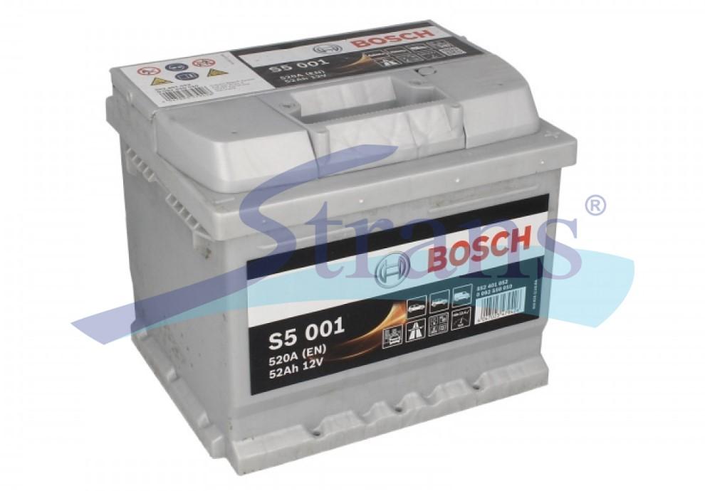 АКУМУЛЯТОР 12V 52AH 520A R+ S5 207*175*175MM 0092S50010