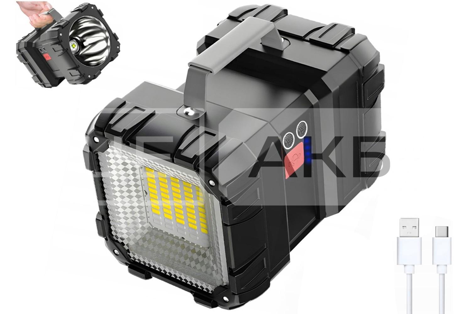 ЛІХТАРИК-ПРОЖЕКТОР АКУМУЛЯТОРНИЙ LED XML-6 T6 1800LM 7 РЕЖИМІВ ОСВІТЛЕННЯ ВОДОНЕПРОНИКНИЙ (З ФУНКЦІЄЮ POWER BANK) AR012