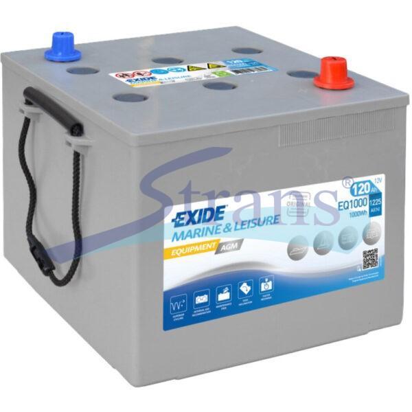 АКУМУЛЯТОР AGM 12V 120AH 1225А R+ 282*269*230MM (ДЛЯ СПЕЦТЕХНІКИ) EQ1000