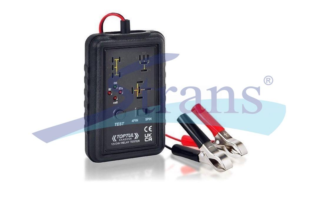 ТЕСТЕР АВТОМОБІЛЬНИХ РЕЛЕ TOPTUL 12V/24V 4-PIN/5-PIN