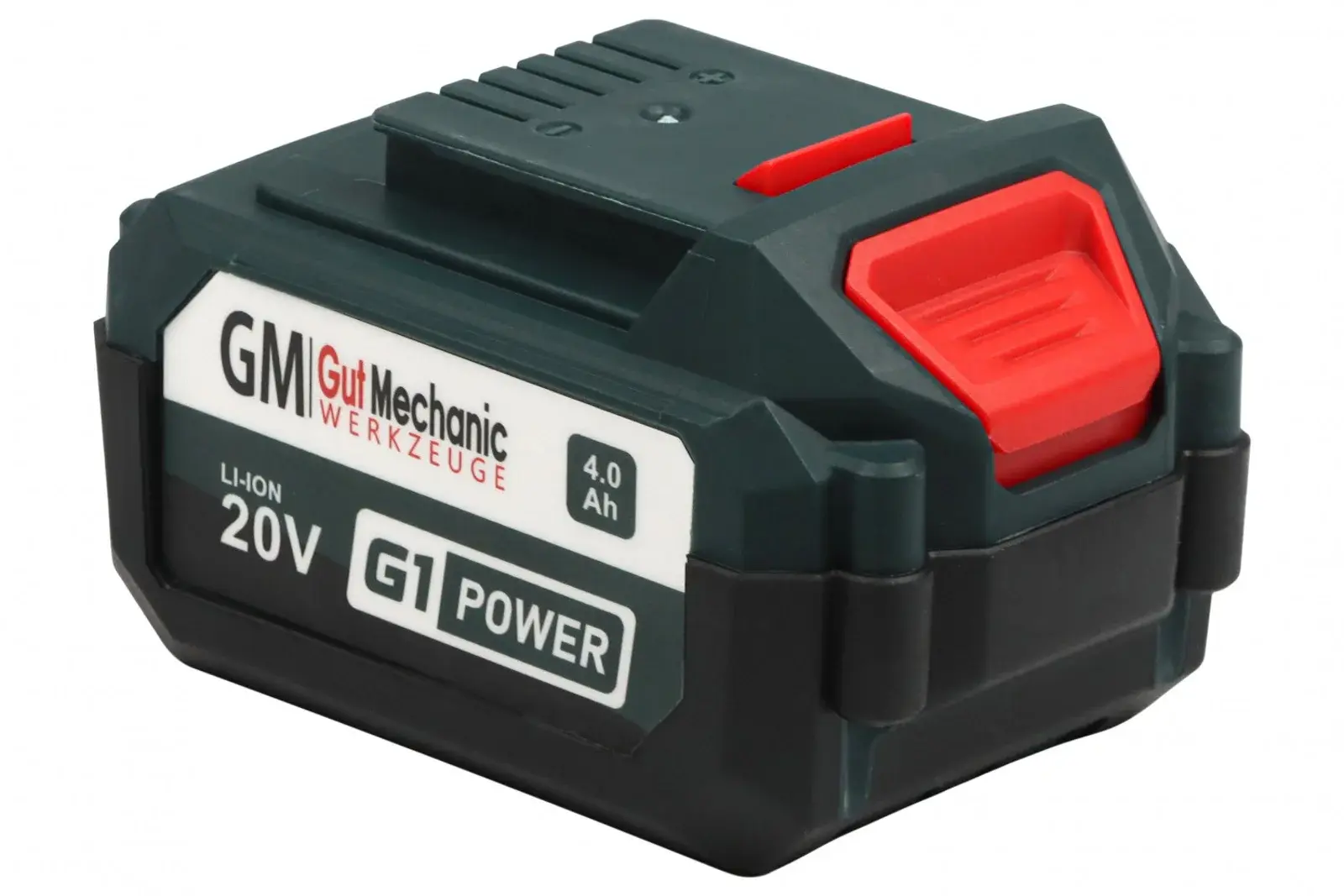 БАТАРЕЯ АКУМУЛЯТОРНА GUT MECHANIC 20V 4AH LI-ION З LED BATTERY INDICATOR (ГАРАНТІЯ 12 МІСЯЦІВ) BP04000