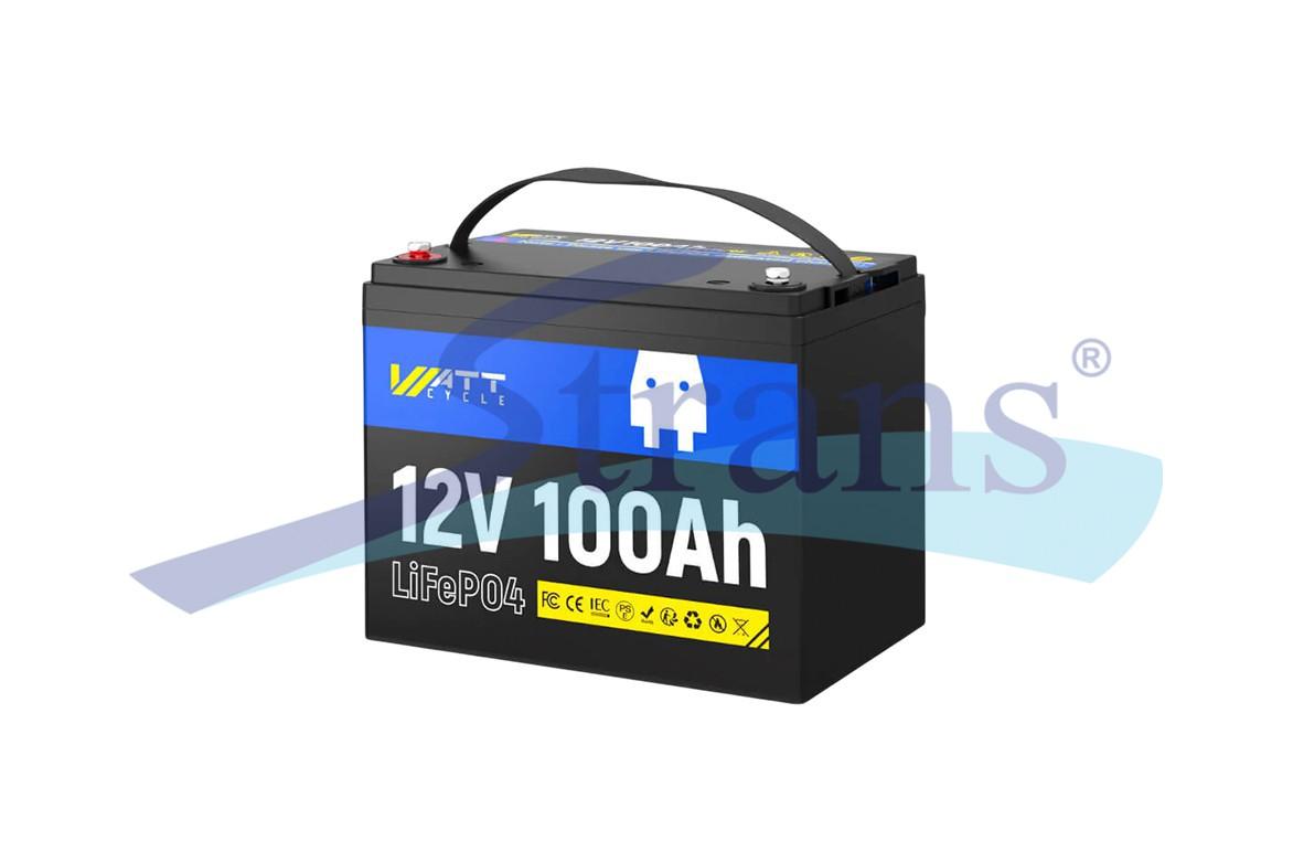 АКУМУЛЯТОР LIFEPO4 (ЛІТІЙ-ЗАЛІЗО-ФОСФАТНИЙ) 12V 100AH 1280WH BMS 260*170*210MM (ДЛЯ КОТЛІВ, СОНЯЧНИХ БАТАРЕЙ, ДБЖ, КЕМПІНГІВ)