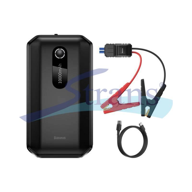 ПРИСТРІЙ ПУСКОВИЙ (БУСТЕР) BASEUS SUPER ENERGY AIR CAR JUMP STARTER 1000A 10000MAH (З ФУНКЦІЄЮ POWER BANK) CGNL020101