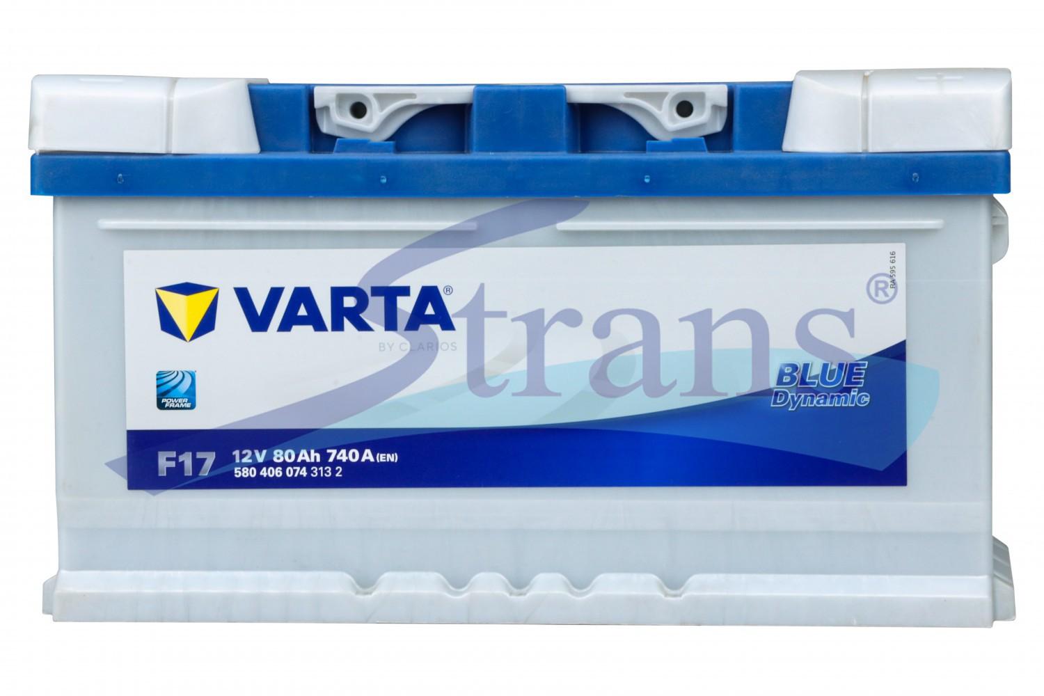 АКУМУЛЯТОР 12V 80AH 740A R+ DYNAMIC SLI 315*175*175MM 580406074