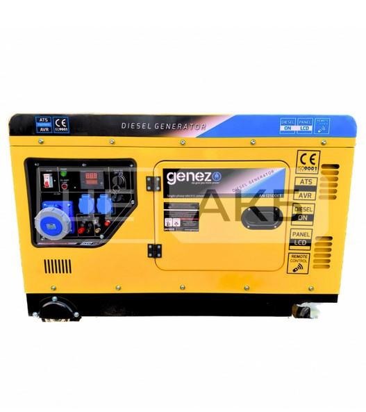 ГЕНЕРАТОР ДИЗЕЛЬНИЙ GENEZO AN13500E1 12.5/13.75KVA 10/11KW 230V ОДНОФАЗНИЙ ЕЛЕКТРОЗАПУСК/ ДИСТАНЦІЙНИЙ AN13500E1