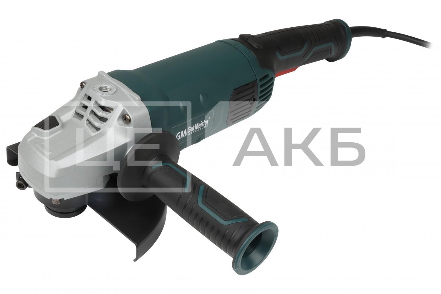 ШЛІФМАШИНА КУТОВА GUT MEISTER Ø180MM 2000W 8500 ОБ/ХВ AG18020