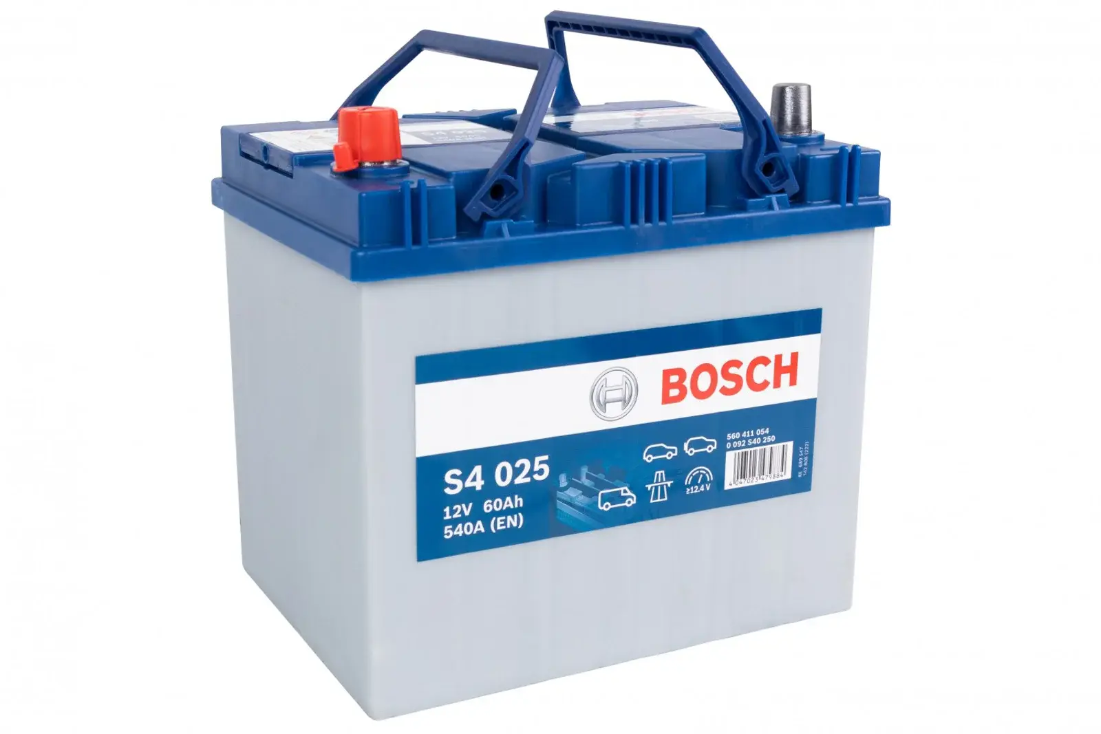 АКУМУЛЯТОР 12V 60AH 540A L+ S4 232*173*225MM 0092S40250