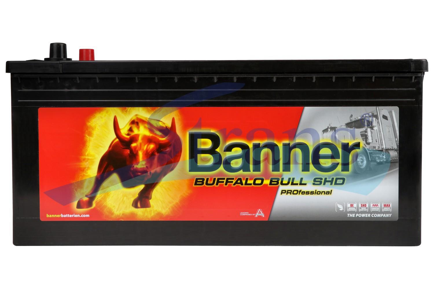 АКУМУЛЯТОР 12V 225AH 1150A ВІБРОСТІЙКІ BUFFALO BULL SHD PRO L+ 517*273*240MM SHDPRO72503