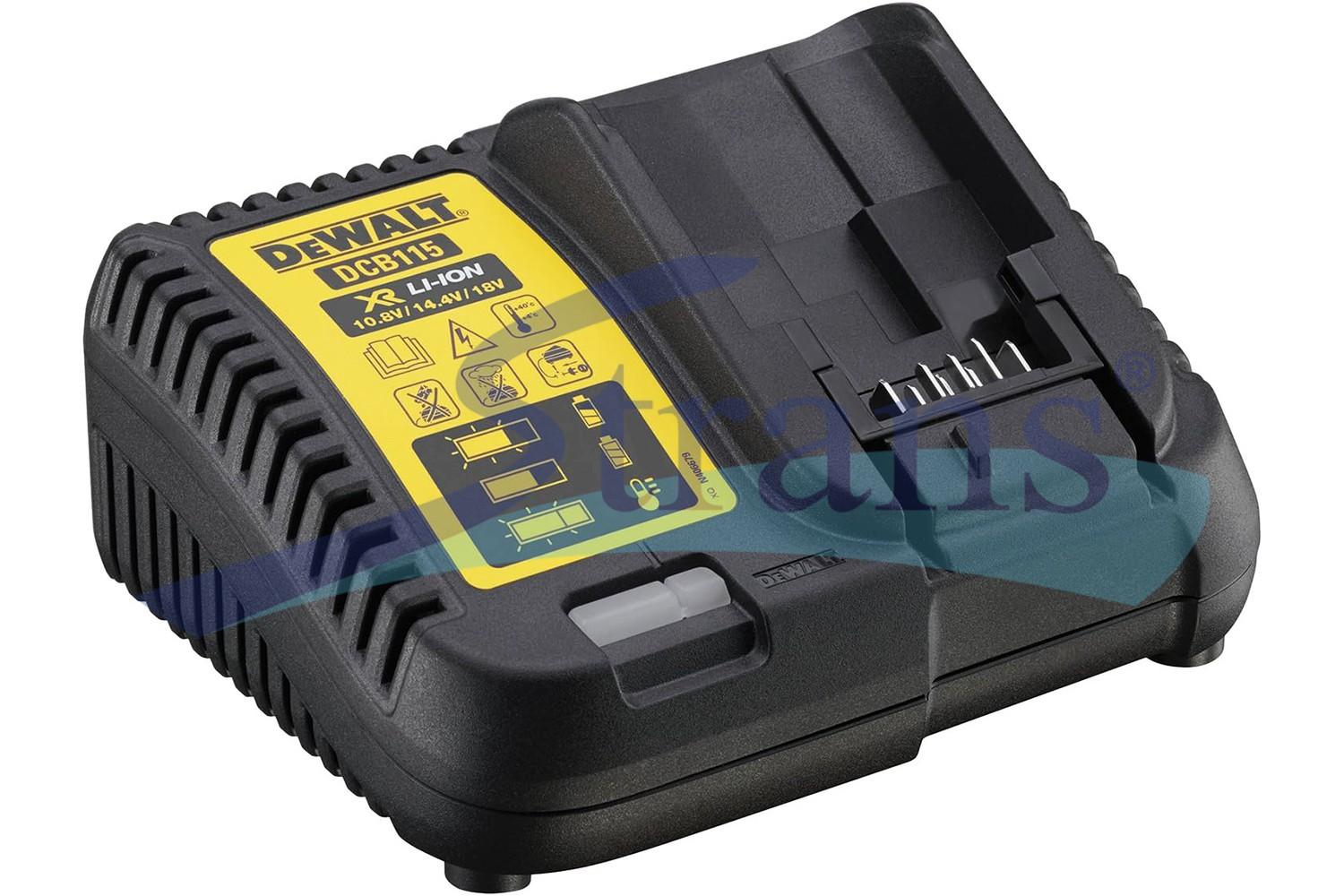 ПРИСТРІЙ ЗАРЯДНИЙ ДЛЯ АКУМУЛЯТОРІВ DEWALT DCB115 LI-ION 10.8/14.4/18V 4.0A 29DCB115QW