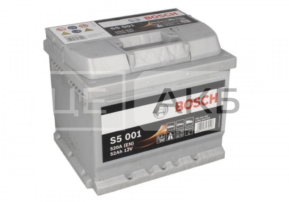АКУМУЛЯТОР 12V 52AH 520A R+ S5 207*175*175MM 0092S50010