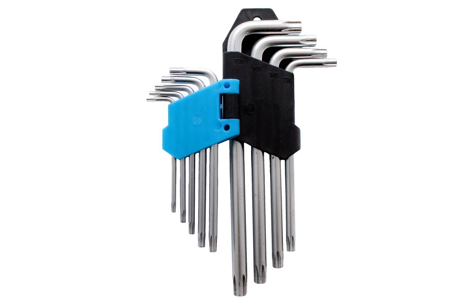 НАБІР КЛЮЧІВ ШЕСТИГРАННИХ Г-ПОДІБНИХ TORX T10-T50 "ЗІРКА" 9ШТ.  (ДОВГИХ) C6613