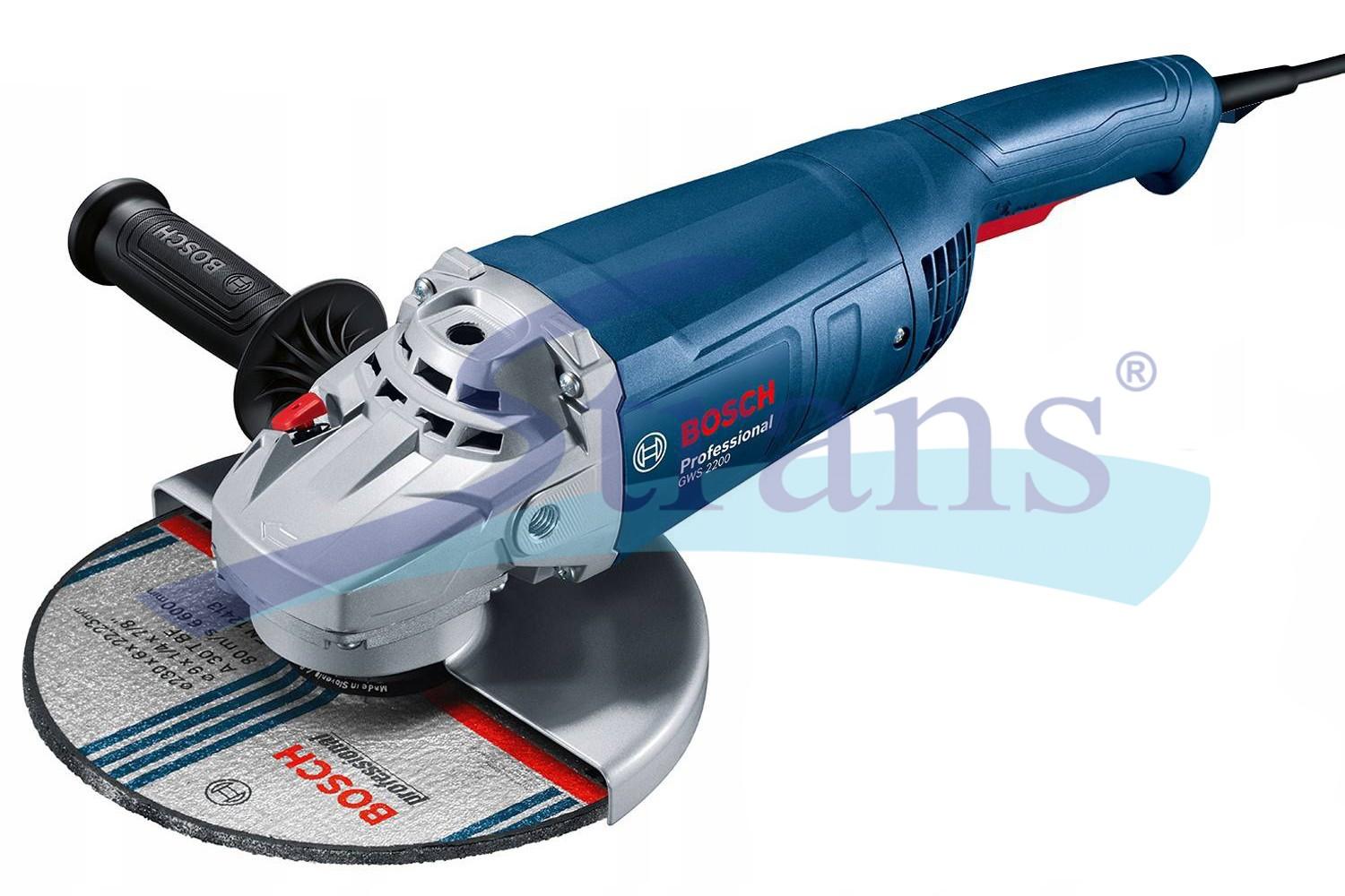 ШЛІФМАШИНА КУТОВА МЕРЕЖЕВА BOSCH GWS 2200 Ø230MM 2200W 6500 ОБ/ХВ 06018C1320