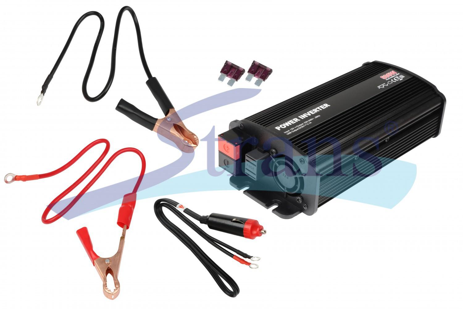 ПЕРЕТВОРЮВАЧ НАПРУГИ 12V/230V 500W З ВИХОДОМ USB 8500U12V