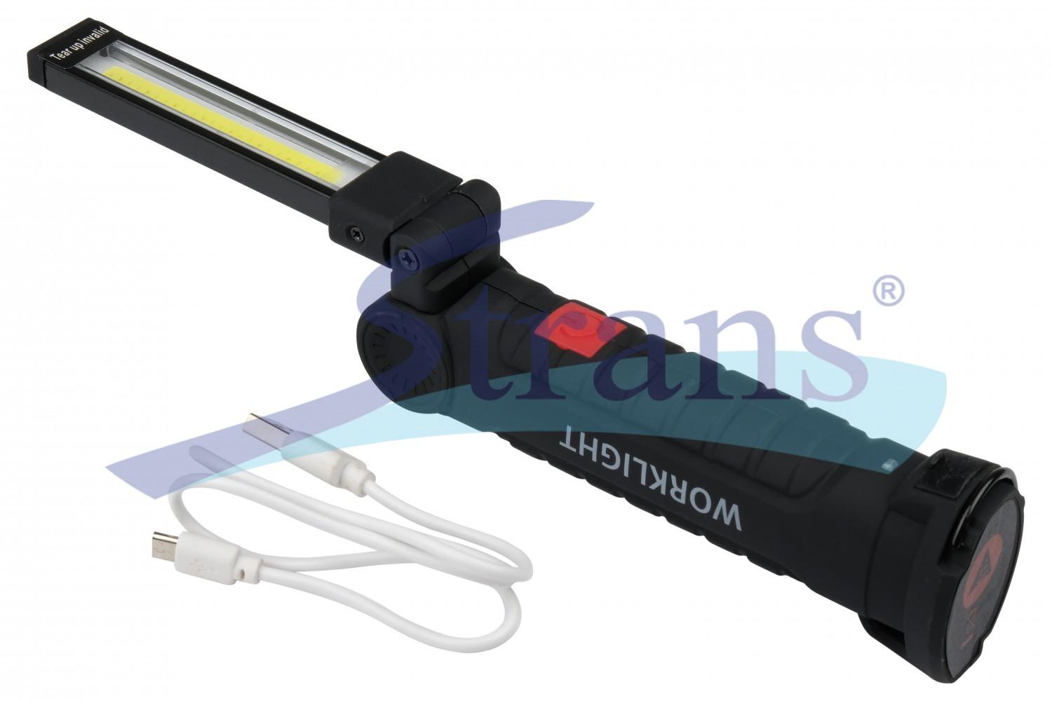 ЛІХТАРИК РОБОЧИЙ АКУМУЛЯТОРНИЙ LED COB STRIP 2W + LED 200LM P3040616