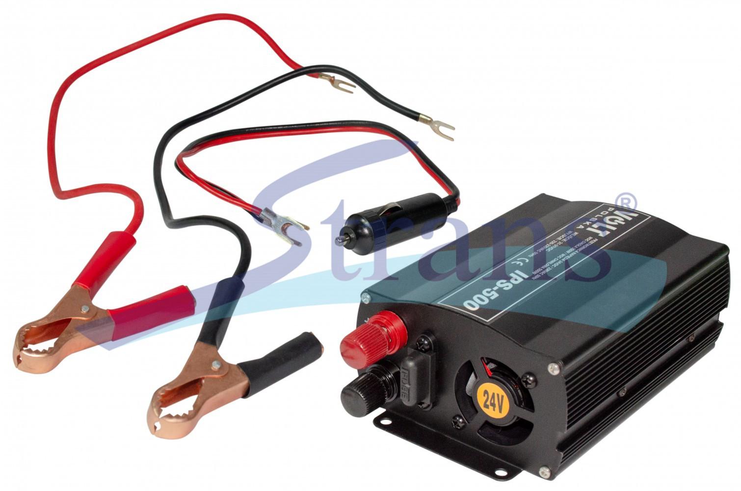 ПЕРЕТВОРЮВАЧ НАПРУГИ 24V/230V 500W IPS-500 520390