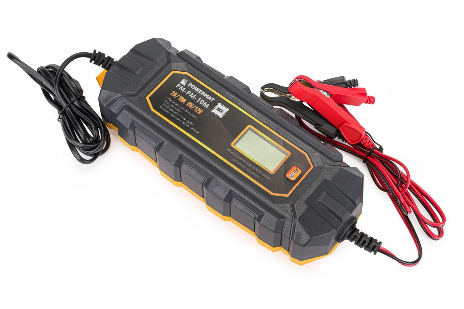 ПРИСТРІЙ ЗАРЯДНИЙ АКУМУЛЯТОРА POWERMAT 6/12V 4-10A 4-200AH PMPM10M