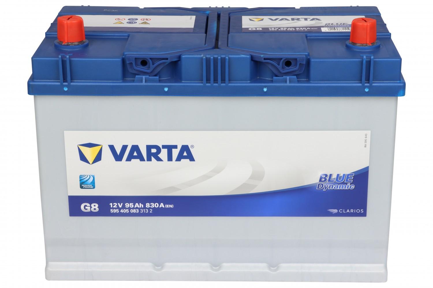 АКУМУЛЯТОР 12V 95AH 830A L+ BLUE DYNAMIC 306*173*225MM B595405083