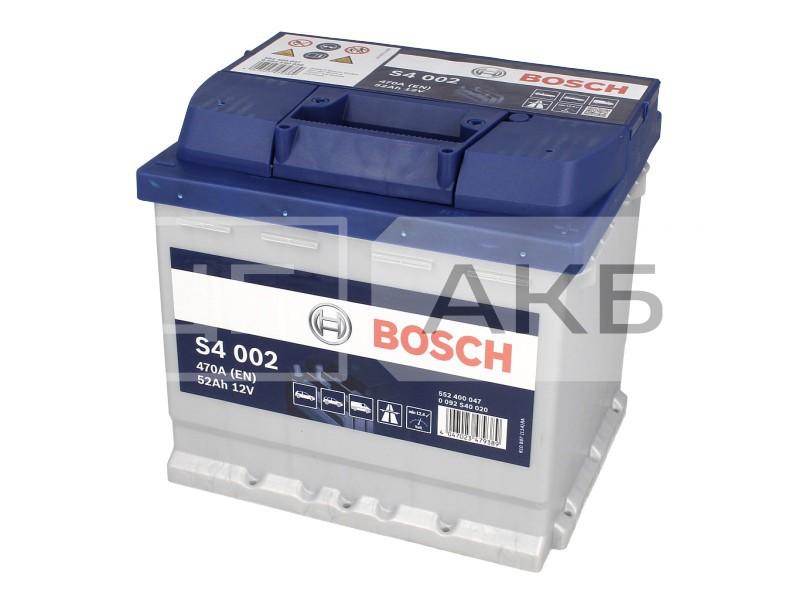АКУМУЛЯТОР 12V 52AH 470A R+ S4 207*175*190MM 0092S40020
