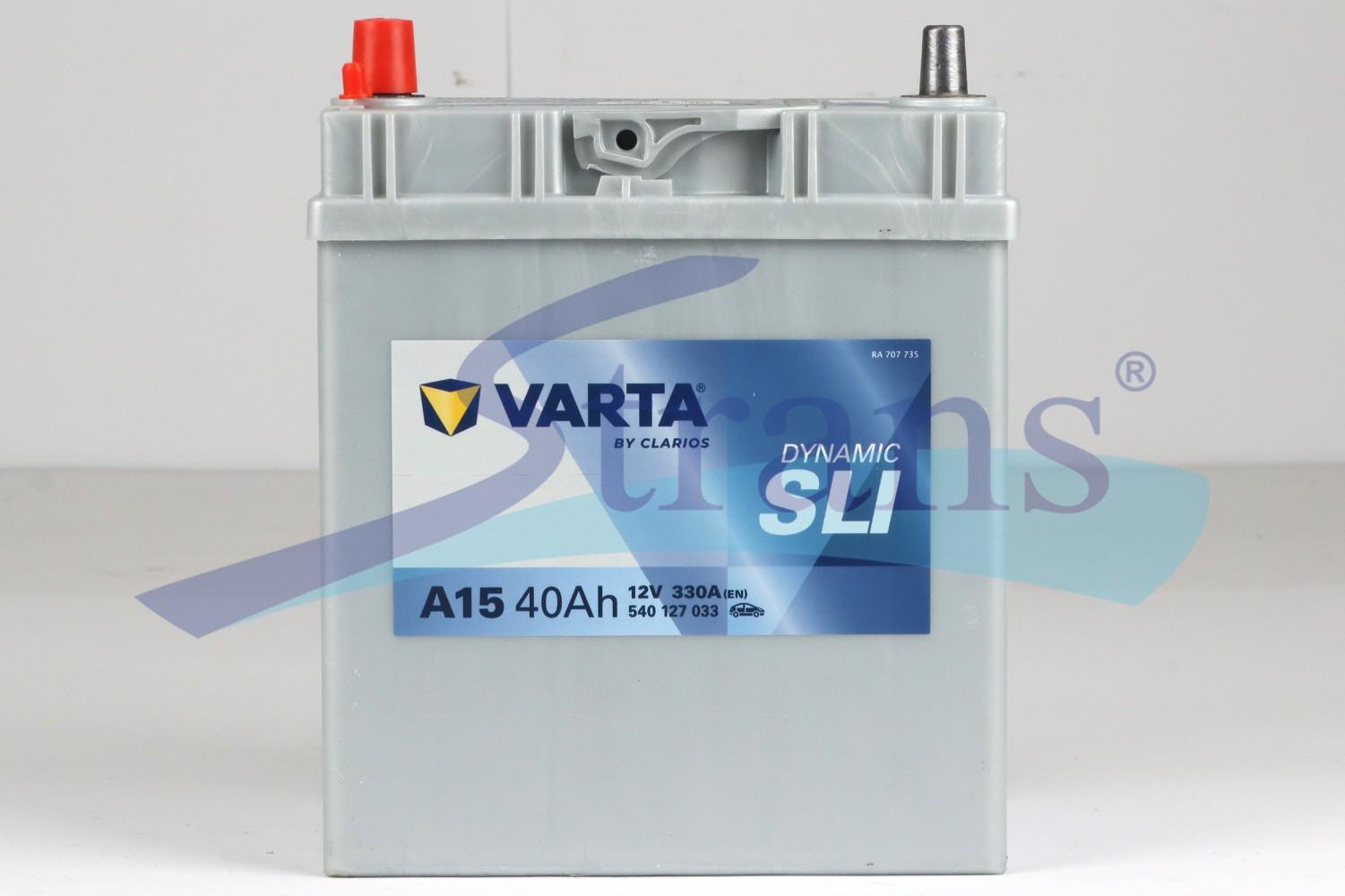АКУМУЛЯТОР 12V 40AH 330A L+ DYNAMIC SLI 187*127*227MM 540127033