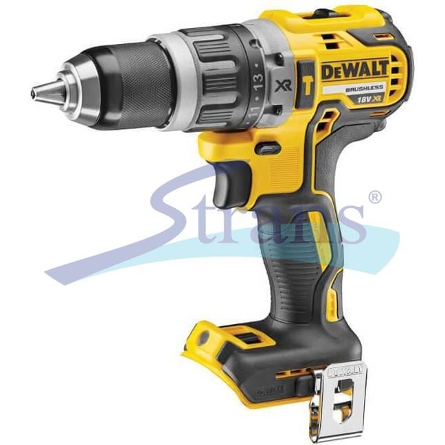 ДРИЛЬ-ШУРУПОВЕРТ АКУМУЛЯТОРНИЙ УДАРНИЙ DEWALT 18V 70NM 0-550/0-2000 ОБ/ХВ 0-9350/34000 УД/ХВ ПАТРОН 13MM (БЕЗ АКБ ТА ЗП) DCD796N