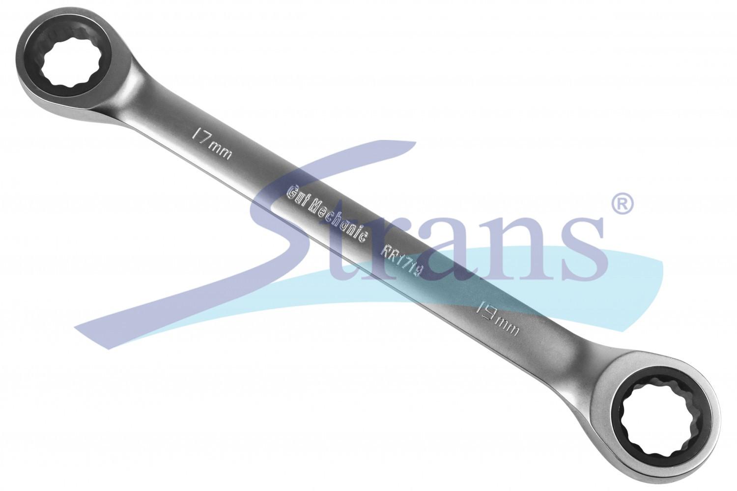 КЛЮЧ НАКИДНИЙ З ТРЕЩІТКОЮ GUT MECHANIC 17*19MM RR1719