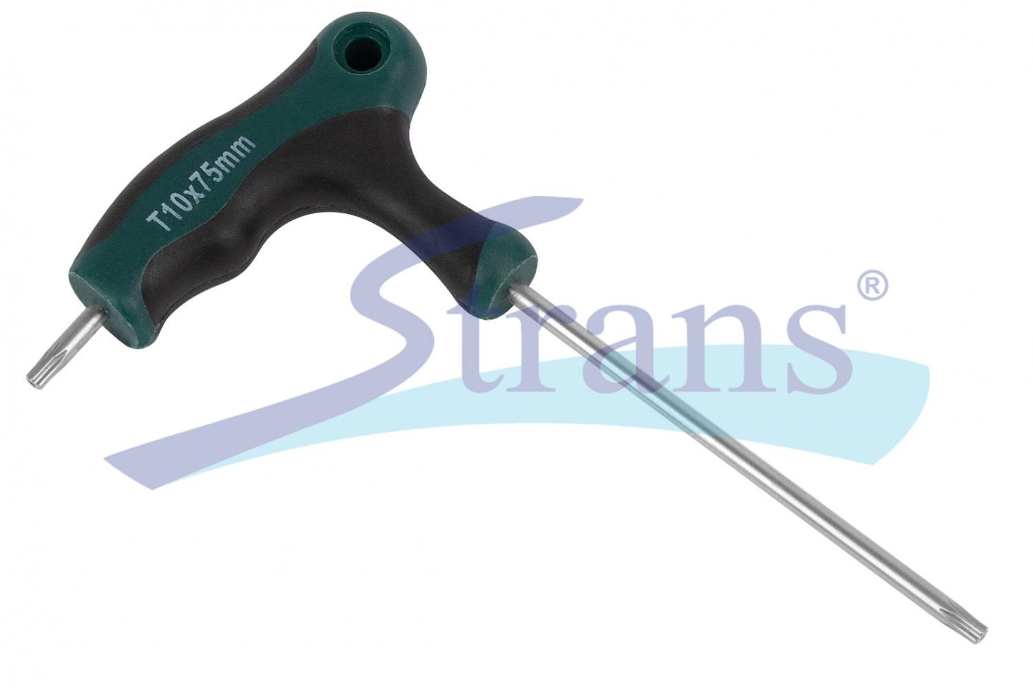 КЛЮЧ ШЕСТИГРАННИЙ Т-ПОДІБНИЙ TORX T10 S2 "ЗІРКА" (З РУЧКОЮ) TSK01010