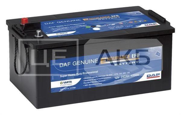 АКУМУЛЯТОР 12V 240AH 1200A PROMOTIVE EFB L+ 518*276*242MM 740500120