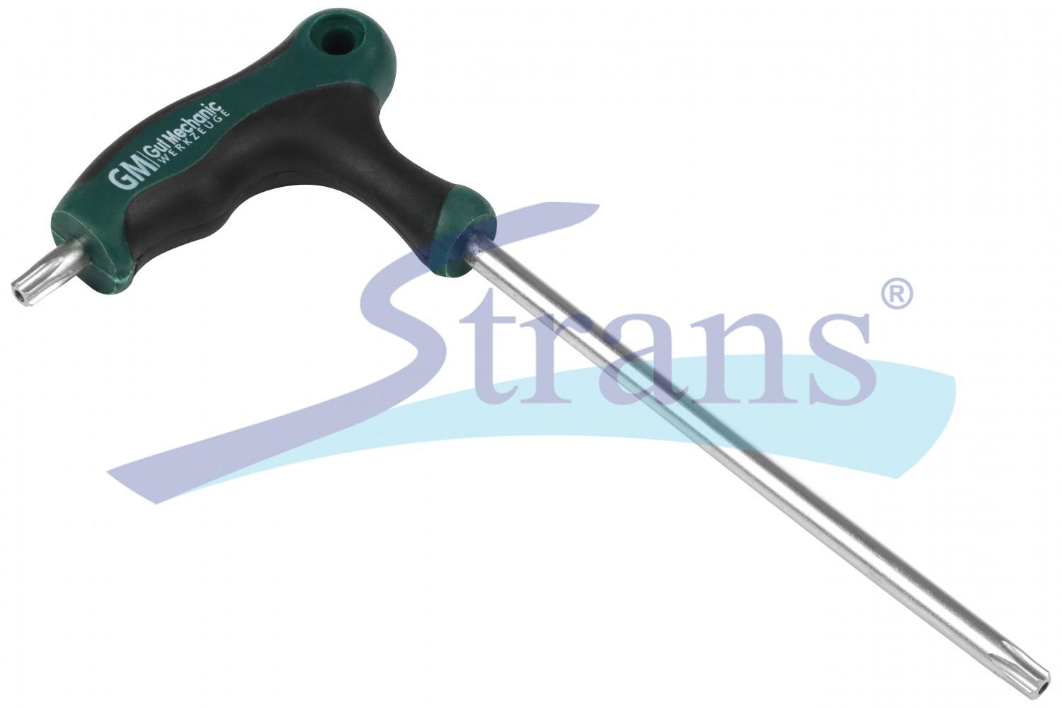 КЛЮЧ ШЕСТИГРАННИЙ Т-ПОДІБНИЙ TORX T25 S2 "ЗІРКА" (З РУЧКОЮ) TSK02510