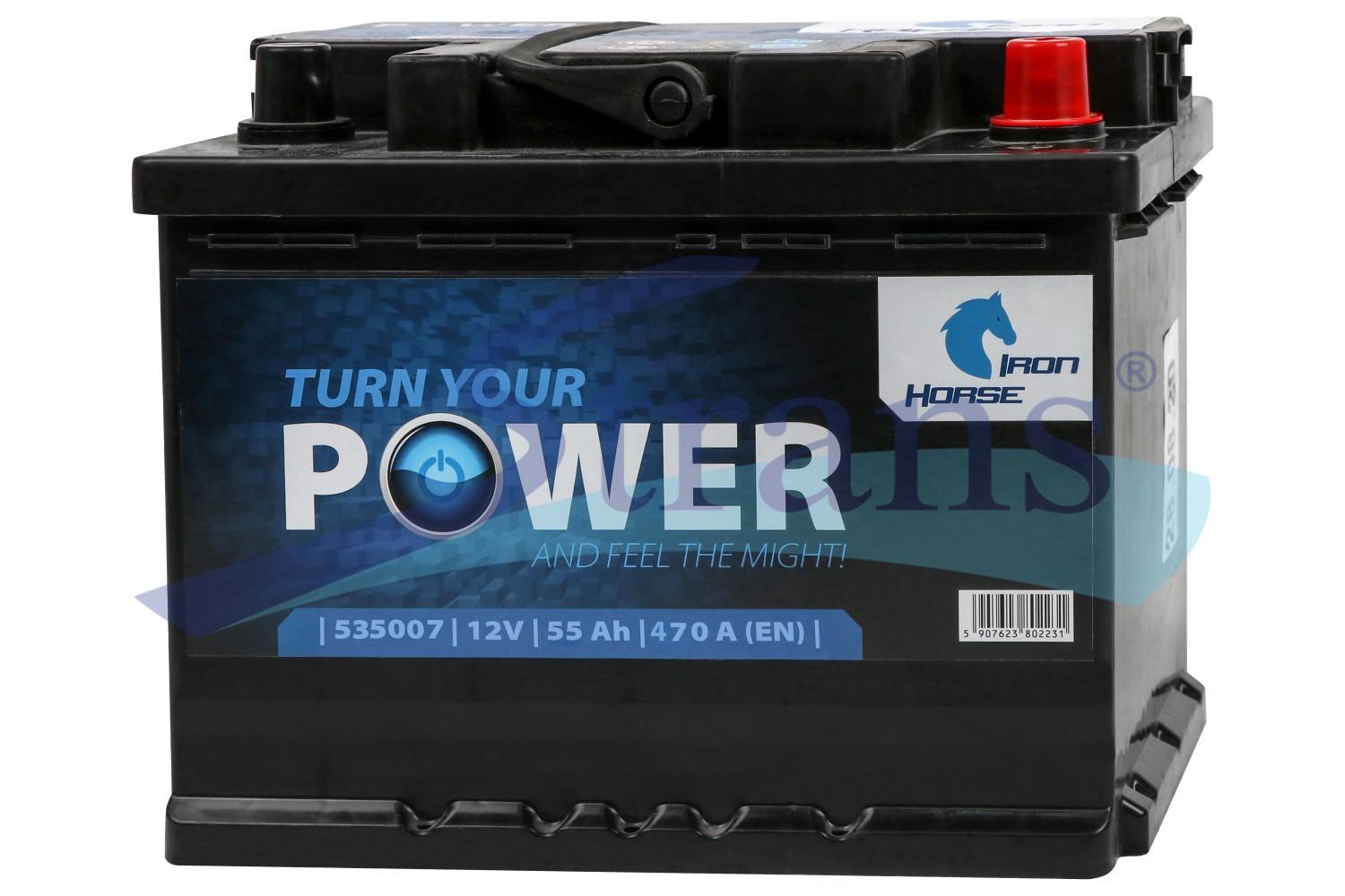 АКУМУЛЯТОР 12V 55AH 470A EN R+  242*175*190MM R055614KN