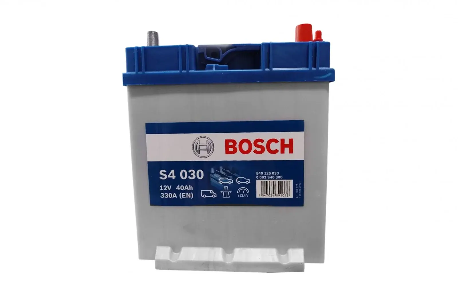 АКУМУЛЯТОР 12V 40AH 330A R+ S4 030 187*127*227MM 0092S40300