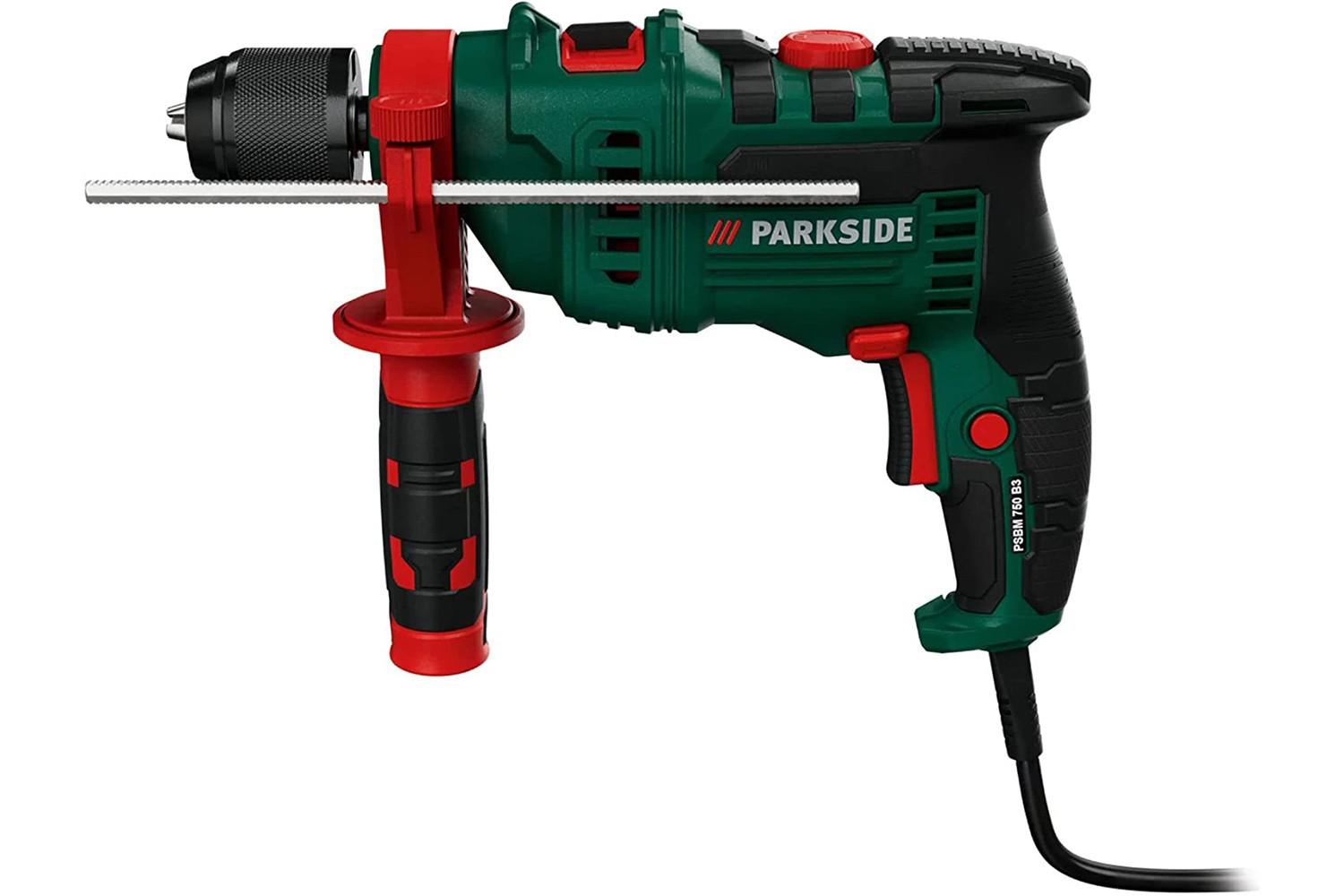 ДРИЛЬ УДАРНИЙ МЕРЕЖЕВИЙ PARKSIDE 750W 0-3000 ОБ/ХВ ПАТРОН 13MM PSBM750B3