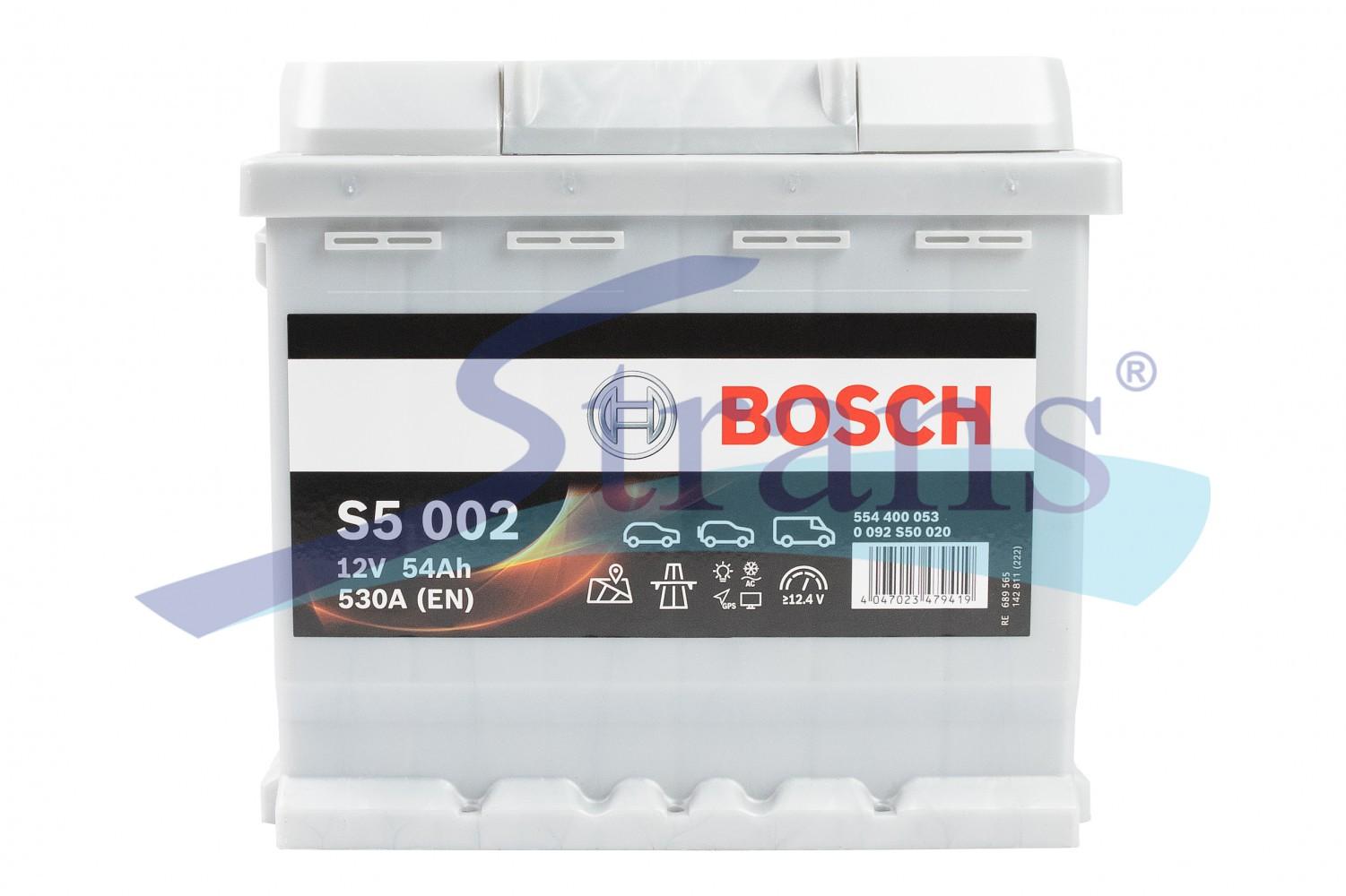 АКУМУЛЯТОР 12V 54AH 530A R+ S5 207*175*190ММ  B13 0092S50020
