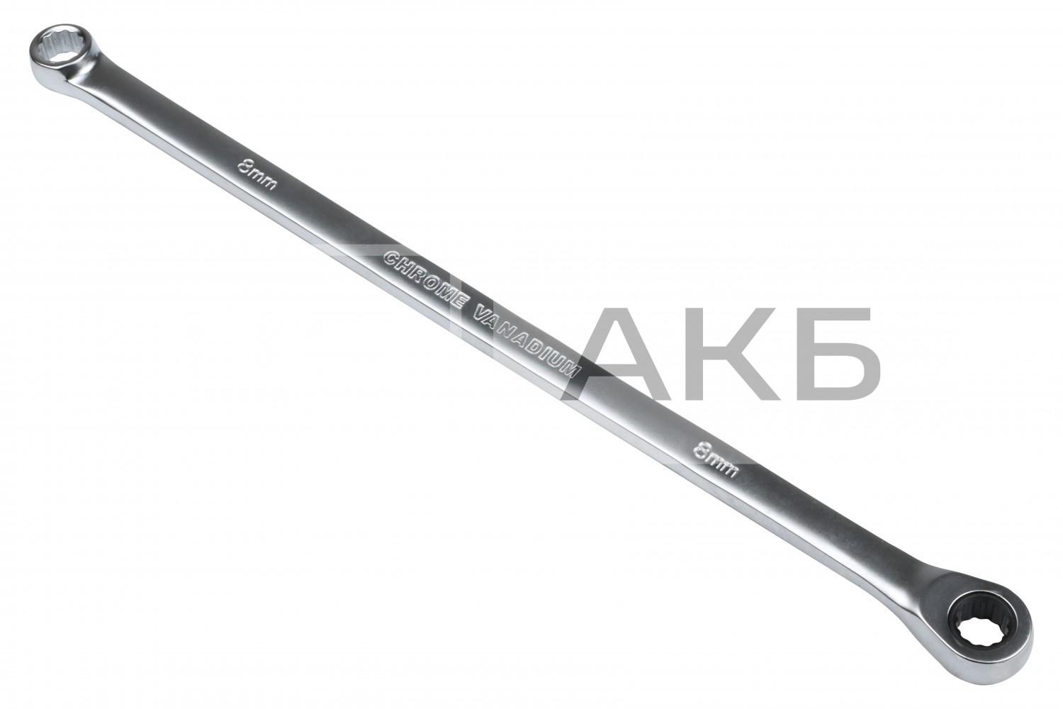 КЛЮЧ НАКИДНИЙ ПОДОВЖЕНИЙ З ТРЕЩІТКОЮ GUT MEISTER 8MM LW0008