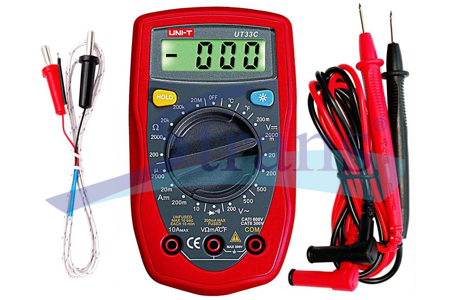 МУЛЬТИМЕТР ЦИФРОВИЙ UNI-T UT33C UT33C