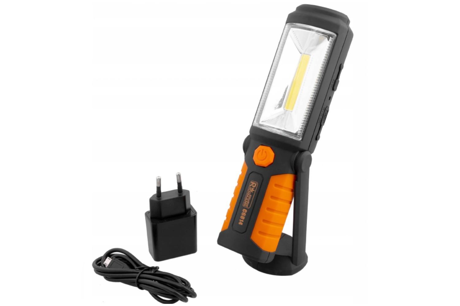ЛІХТАРИК РОБОЧИЙ АКУМУЛЯТОРНИЙ LED 3W 5 ДІОДІВ 220LM C6814