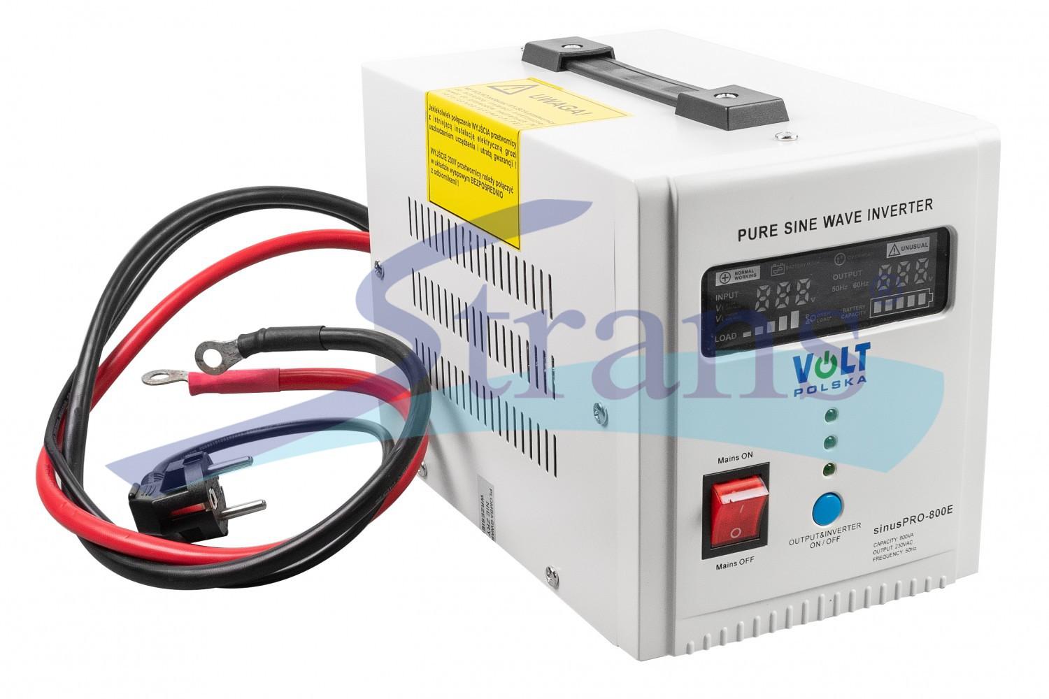 ДЖЕРЕЛО БЕЗПЕРЕБІЙНОГО ЖИВЛЕННЯ (UPS) VOLT SINUS PRO 800 E 12/230V (500/800W) 10A  (ПРАВИЛЬНА (ЧИСТА) СИНУСОЇДА) 3SP080012EPRZ87