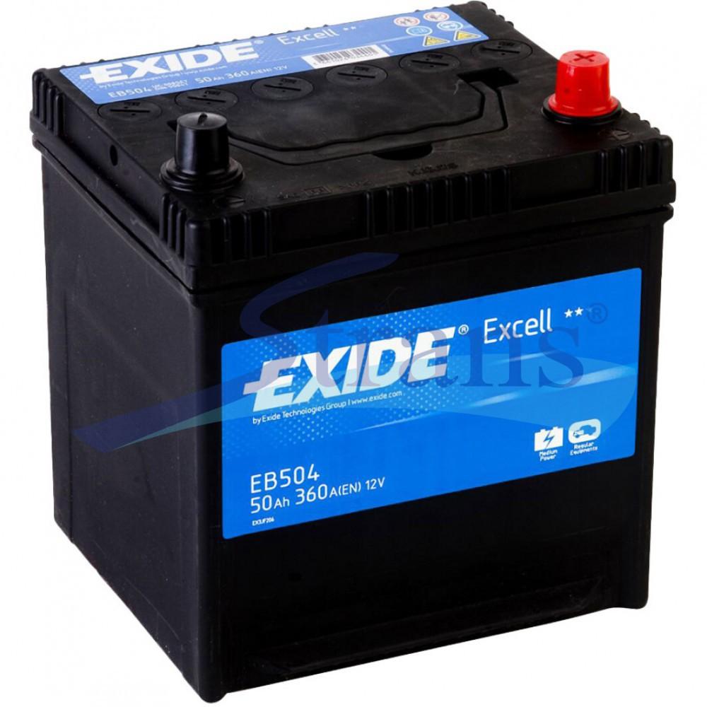 АКУМУЛЯТОР 12V 50AH 360A R+ EXCELL 200*173*222MM EB504